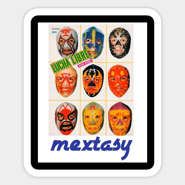 Mextasy Vintage Lucha Libre Edition Sticker by mextasy